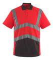 Mascot Veiligheid Poloshirt Anadia 50117-949 hi-vis rood/donkerantraciet